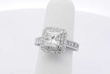 3.69cttw Diamond Ring In 18k White Gold 5.7 Grams Size 4.5 Eb0526olxzsa
