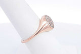 Approx. 0.37ctw Diamond Ring In 18k Rose Gold 5.27 Grams Size 7 Eb0724oxzsa