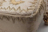 Chanel White & Beige Cnavas Tweed Patchwork Shoulder Bag Eb0326prrxde
