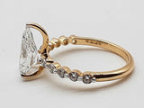 2.52 Cttw Lab Grown Diamonds 14k Two Tone Gold 2.54g Ring Size 6.75 Do0726crxde