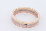 Cartier Vendome Louis Cartier 18k Tricolor Gold Wedding Ring 7.5 Grams Size 61 Eb0425exzsa