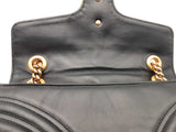 Gucci Gg Marmont Matelasse Shoulder Bag Black Aa0426rrzsa