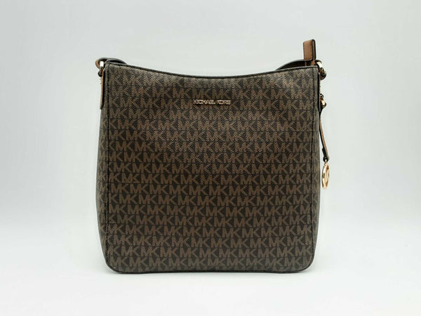 Michael Kors Jet Set Travel Mk Logo Large Messenger Bag Fw1024wwsa