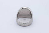Louis Vuitton Lv Logo Horn Inlay Signet Ring 14.7 Grams Size 9 Eb0726lxzde