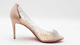 Christian Louboutin Pvc Crystal Embellished Heels Size 37  Eb1125lrxdu
