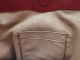 Gucci 453705 Tan Navy Gg Supreme Coated Canvas Red Leather Tote Bag Do0625pxzde