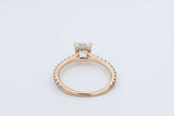 1.0ctw Center Princess Cut Diamond Ring 14k Yellow Gold 1.9g Size 5 Eb0626loxzdu