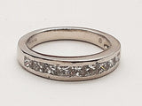 0.63 Cttw Natural Diamonds 0.950 Platinum 7.5g Ring Size 6.5 Do1125oixde