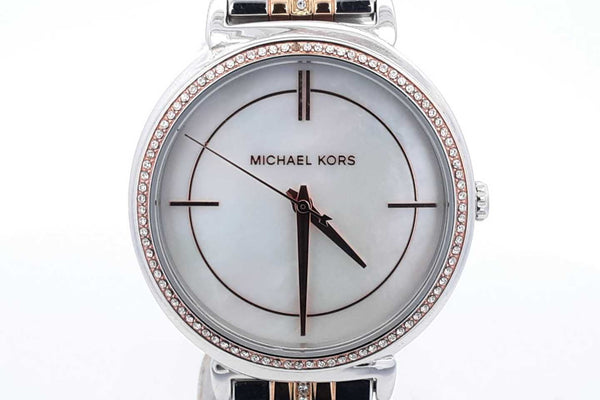 Michael Kors Two Tone Stainless Steel Watch 33mm Eb0724oxsa