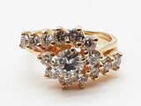 1.03 Cttw Natural Diamonds 14k Yellow Gold 6.0g Ring Size 7.5 Do0626rxzde