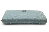 Chanel Camellia Studded Leather Zip Around Wallet Eb0926lxzde