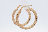 10k Yellow Gold Hoop Earrings 1.7 Grams Eb0626crsa