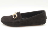 Salvatore Ferragamo Black Suede Loafers Size Us 7c Do0525
