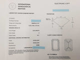 3.02 Cttw Lab-grown Diamond & 18k Yellow Gold Ring 4.1 Gram Size 5.5 Fw1225rzxdu