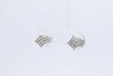 0.36cttw Princess Cut Diamond Stud Earrings In 10k White Gold 0.7 Grams Eb0426exdu