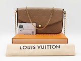 Louis Vuitton Félicie Pochette In Turtledove Beige Monogram Empreinte Leather Fw0726ixzdu