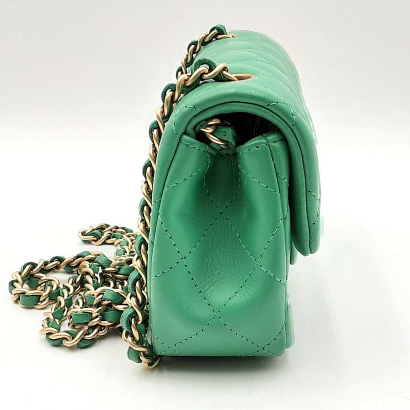 Chanel Mini Matelasse Chain Green Shoulder Bag Sd0625lizxdu