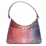 Brahmin Crocodile Embossed Esme Magic Ombre Shoulder Bag Lh1024crde