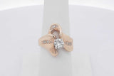 0.60ctw Diamond Ring In 14k Yellow Gold 6.7 Grams Size 6.75 Eb0825rzxsa