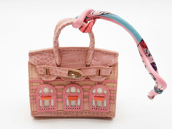 Pink Building Mini Bag Charm Do0725ede