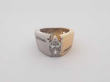 1.5ctw Diamonds 18k White/yellow Gold 18k 15.2 Grams Size 7 Ring Sd0525oozxsa