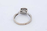 0.50ctw Diamond Ring In 10k White Gold 2.5 Grams Size 7 Eb0825osxde