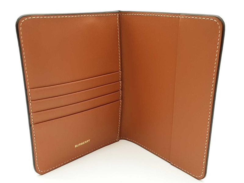 Burberry Tan Check Coated Canvas Passport Holder Do1125lorde
