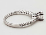 0.61 Cttw Natural Diamonds 18k White Gold Ring 2.5g Size 6.5 Do0625wrxde