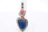 Sterling Silver Decorative Stone Pendant 9.6 Grams Eb1224csa