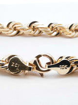 Solid 10k Yellow Gold Rope Chain 116.6 Grams 30 Inch Fw0825pzxzdu