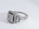 1.66 Cttw Diamond 14k White Gold Ring 9.3 Grams Size 8 Aa1025srzsa