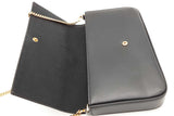 Fendi Black Leather Wallet With Chain Eb0526soide