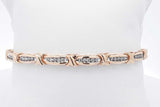 0.7cttw Diamond Tennis Bracelet In 10k Yellow Gold 9.6 Grams 7 Inch Eb0726rxzsa