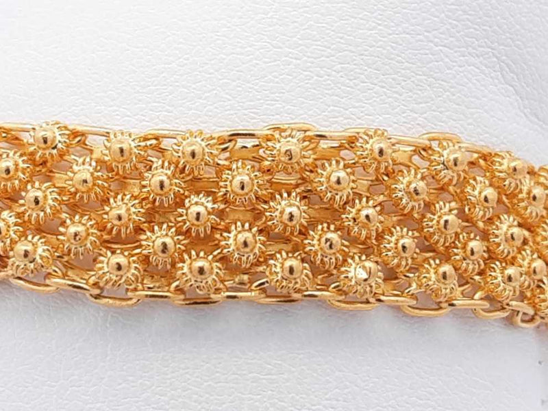 22k Yellow Gold Bracelet 42.1 Grams 6 Inch Eb1024oxxzsa