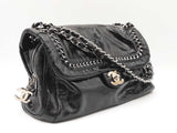 Chanel Luxe Ligne Large Flap Bag In Black Patent Leather Fw0926exzdu