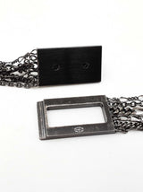 Chanel Turnlock Multi Strand Chain Belt In Black Metal Finish Fw0926wrzdu