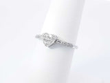 0.25 Cttw Diamond & 14k White Gold Heart Ring 1.8 Grams Size 6.25 Fw0926lpzdu