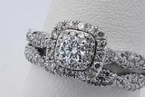 0.31cttw Lab Grown Diamond Wedding Set In 10k White Gold 4.5g Size 8 Eb0926ocrsa