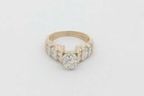 1.12cttw Diamond Ring In 14k Yellow Gold 4.9 Grams Size 6.25 Eb1026eprsa