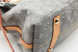 Louis Vuitton Monogram Washed Grey Denim Carryall Shoulder Bag Eb0926ooxzde