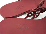 Hermès Island Chaine D'ancre Sandals In Rouge H Tpu Rubber Size 8.5 Fw1026ozxdu