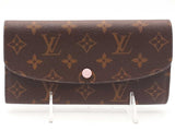 Louis Vuitton Emilie Monogram Pink Interior Brown Wallet Aa1225lrzsa