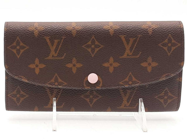 Louis Vuitton Emilie Monogram Pink Interior Brown Wallet Aa1225lrzsa