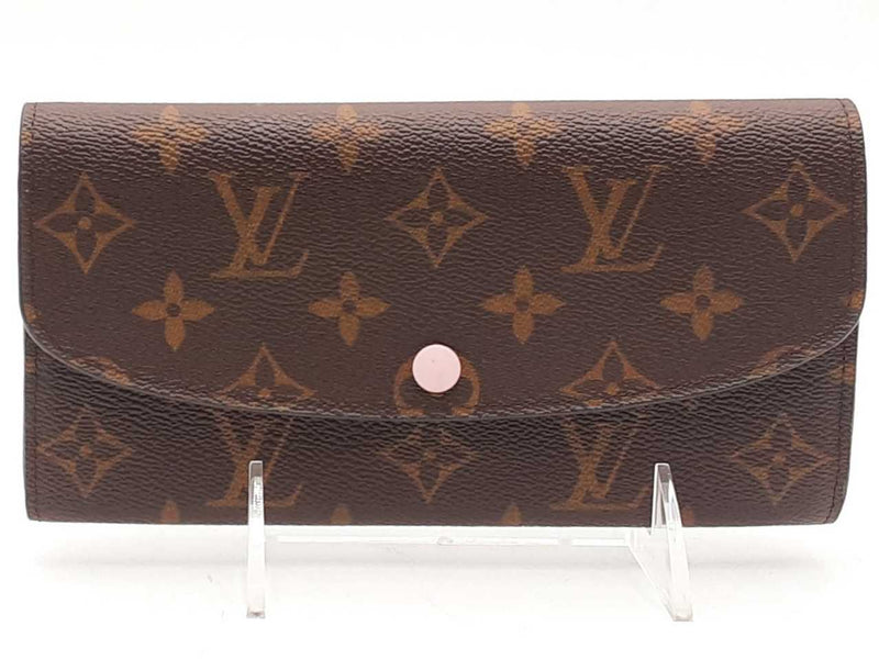Louis Vuitton Emilie Monogram Pink Interior Brown Wallet Aa1225lrzsa