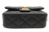 Chanel Black Quilted Caviar Leather Mini Sweetheart Flap Bag Eb0526wxxzde