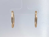 0.90 Cttw Lab Grown Diamond 14k Yellow Gold Hoop Earrings Aa0625pcpsa