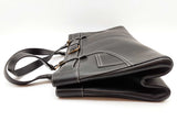 Christian Dior Black Leather Jeans Pocket Shoulder Tote Bag Do0525oxzde