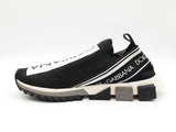 Dolce & Gabbana Sorrento Logo Sneakers In Black & White Size 12 Fw0626rxdu