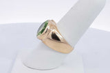 Dason Green Gemstone Ring In 10k Yellow Gold 8.7 Grams Size 7.5 Eb0824llxsa