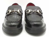 Gucci Cordovan Lux Horsebit Lug Loafers Black Aa1026lrzsa